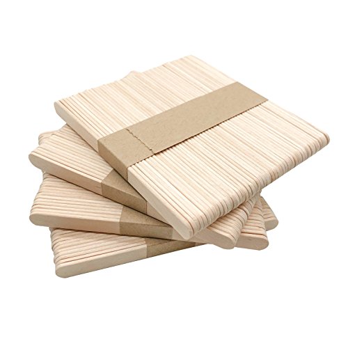 KTOJOY 200 Pcs Craft Sticks Ice Cream Sticks Natural Wood - Product Imagery