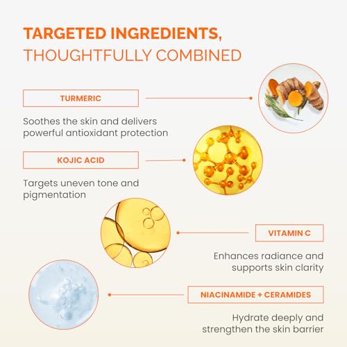 PLANTIFIQUE Kojic Acid & Turmeric Cleansing Pads for Dark Spots, - Product Imagery
