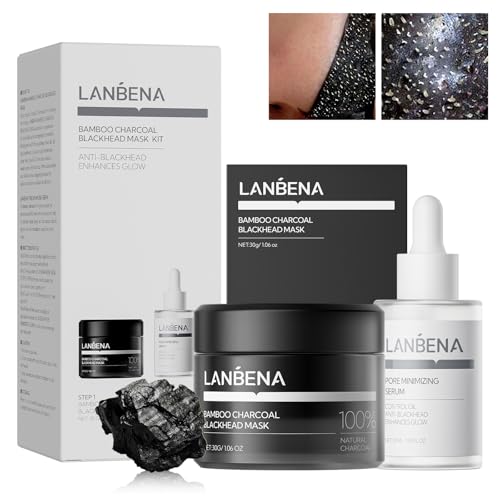 LANBENA Blackhead Remover Nose Pore Strips Kit Mask 30g+Pore - Product Imagery