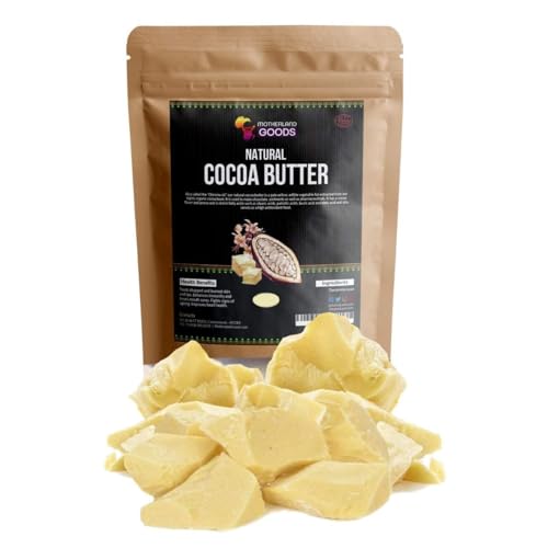 Natural Cocoa Butter Chunks - Organic & Raw Unrefined Body - Product Imagery