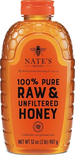 Nate's Honey Nate's 100% Pure, Raw & Unfiltered Honey - 32oz. Squ - Nate's Honey Official Product View 1