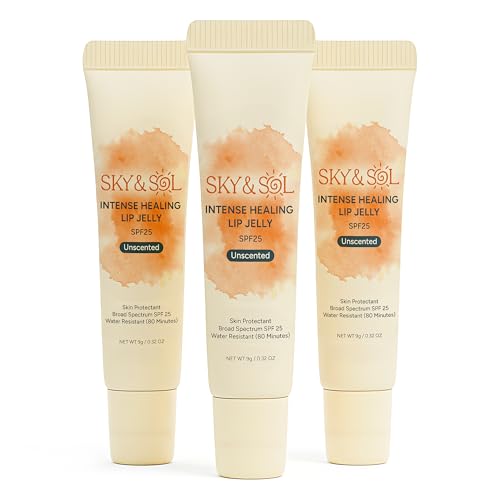 Sky Sol Lip Balm SPF 25 3 Pack Natural Hydrating Lip Jelly - Sky and Sol Official Imagery - 1