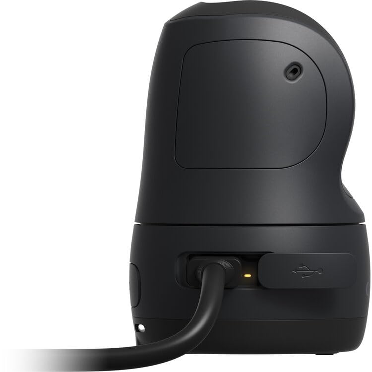 Canon PowerShot Pick PTZ camera in black with AI auto-tracking, shown in a bundle setup for versatile home or office use.