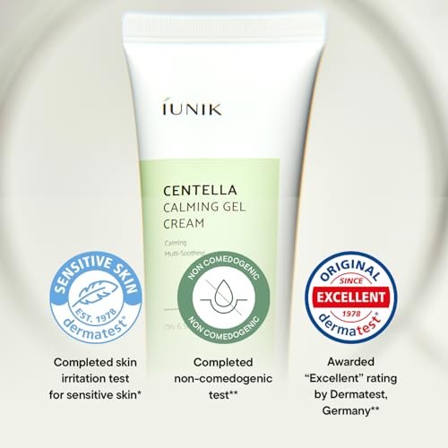 IUNIK Centella Calming Gel Cream - Moisturizer for Soothing 2.02 - Product Imagery