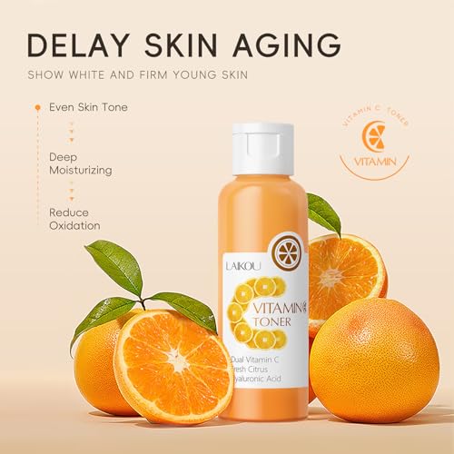 LAIKOU Skin Care, Vitamin C Skin Care Set, Facial Skin Care - Product Imagery