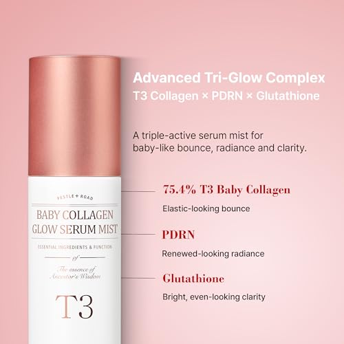 PESTLO T3 Baby Collagen Glow Serum Mist Spray (50ml) - Korean - Product Imagery