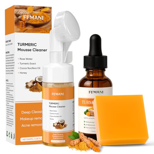 Turmeric Face Wash Set Turmeric Facial Cleanser Turmeric - femani Official Imagery - 1