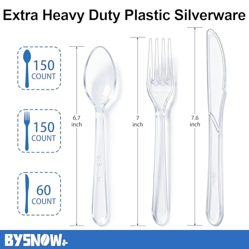 360 Count Extra Heavy Duty Plastic Silverware Disposable - Product Imagery