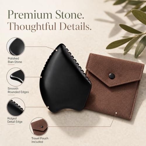 Gua Sha Facial Massage Tools, BianStone Traditional Face & Body - Product Imagery
