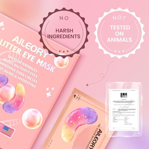 Under Eye Patches (24 Pairs) - Tri-color Glitter Eye Gel Pads - Product Imagery