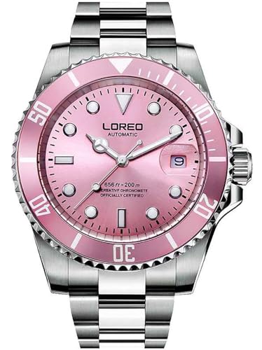 LOREO Men's Automatic Watch Sapphire Crystals 200M Waterproof - Product Imagery