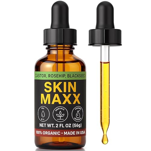Skin Maxx Organic Castor Oil, Rosehip Oil & Black Seed Oil for Face - Anti - Skin Maxx Official Product View 1