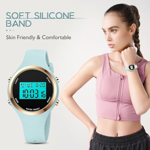 XCZAP Outdoor Sport Watches Alarm Clock Waterproof LED Digital - Product Imagery