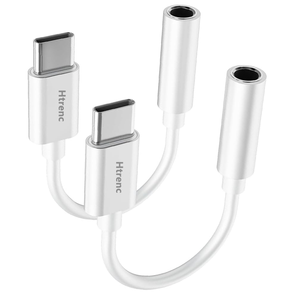 Htrenc USB C to 3.5mm Headphone Jack Adapter for iPhone17/ iPhone by Htrenc - Angle View 1