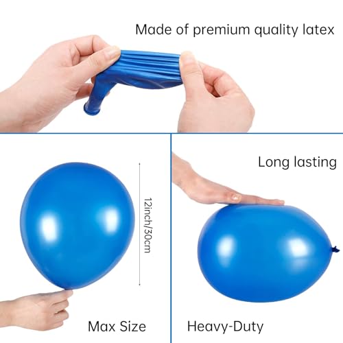RUBFAC Rainbow Balloons 120pcs Party Balloons for Birthday - Product Imagery