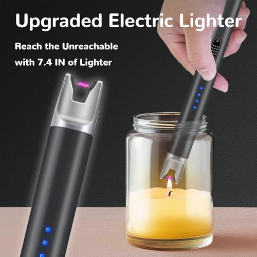 2 Pack Electric Candle Lighter USB Rechargeable Lighters - Product Imagery
