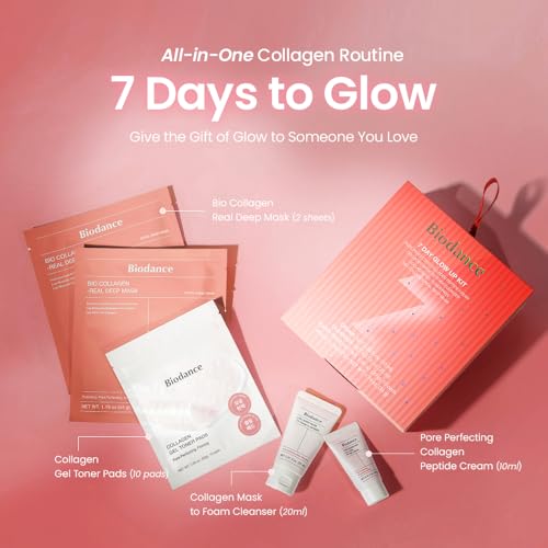 BIODANCE 7 Day Glow Up Kit: Collagen Gift Set for Glass-Skin, - Product Imagery