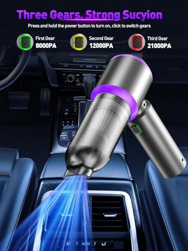 Vacuum/Air Duster Super Power Mini Car Vacuum Cleaner 4-in-1 air - Product Imagery