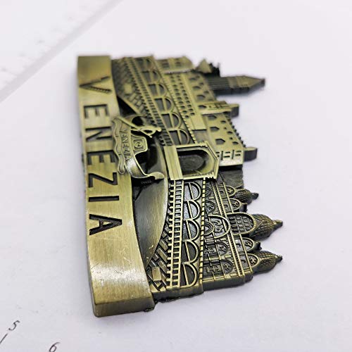 3D Venice Italy Refrigerator Magnet Souvenir Metal Collection, - Product Imagery
