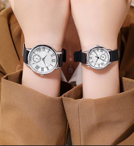 Fashion Men and Women Watches Roman Numeral Analog Quartz - Product Imagery