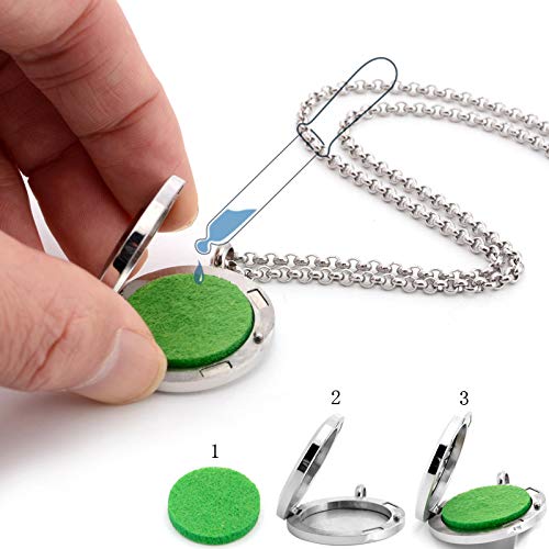 Norse Vikings Amulet Essential Oil Diffuser Necklace - Stainless - Product Imagery