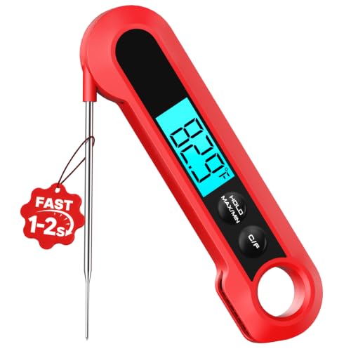 Tojasv Meat Thermometer Digital,1-2S Instant Read Thermometer for Cooking, Grill - Tojasv Official Product View 1