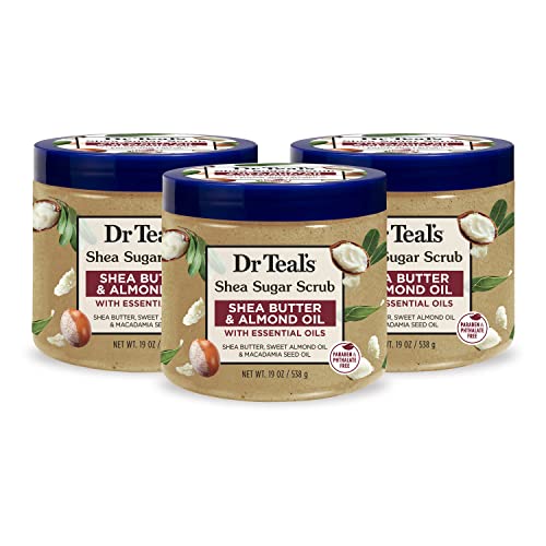 Dr Teal's Shea Sugar Body Scrub, Shea Butter with Almond Oil & Essential Oils - Dr Teal's Official Product View 1
