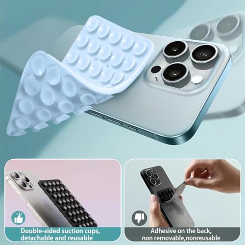 Silicone Double-Sided Suction Cup Phone Mount - - Product Imagery
