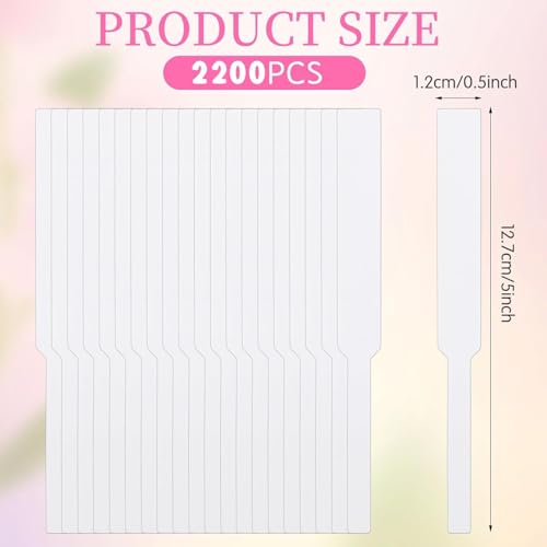 2200 Pieces Perfume Test Strips White Perfume Paper Strips - Product Imagery