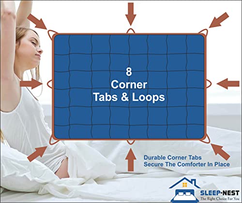 SLEEP-NEST Oversized King Comforter 132 x 120 Inch Hotel Luxury - Product Imagery