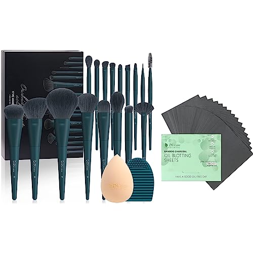 DUcare Makeup Brushes Set 17 Pcs with Brush Cleaning Mat and - DUcare Official Imagery - 1