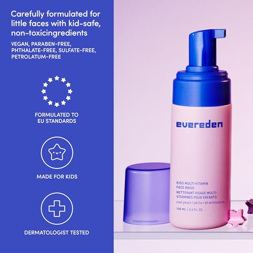 Evereden Kids Multi-Vitamin Face Wash, Dermatologist-Tested, - Product Imagery