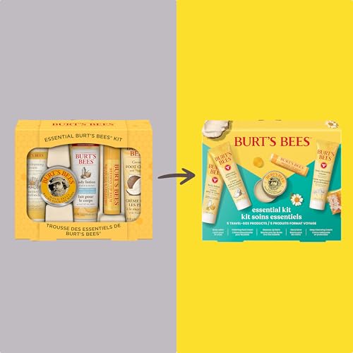 Burt's Bees Essentials Kit Gift Set, 5 Travel Size Products - Product Imagery