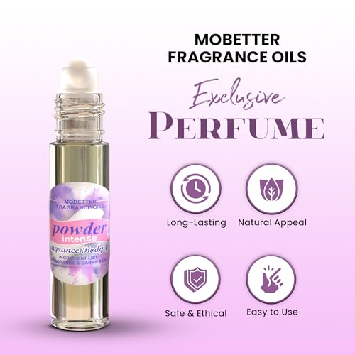 MOBETTER FRAGRANCE OILS Powder Intense Fragrance Body Oil for - Product Imagery