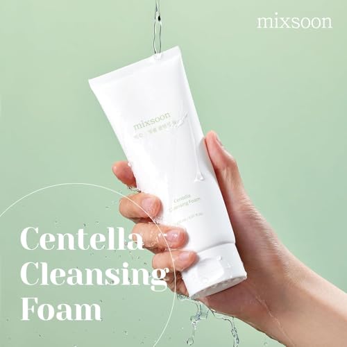 mixsoon Centella Cleansing Foam Face Wash with Cica, Low pH - Product Imagery