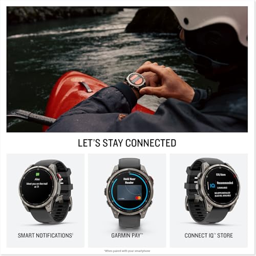 Garmin fēnix® 8 Pro, 47mm, Sapphire, Titanium, Graphite/Black - Product Imagery