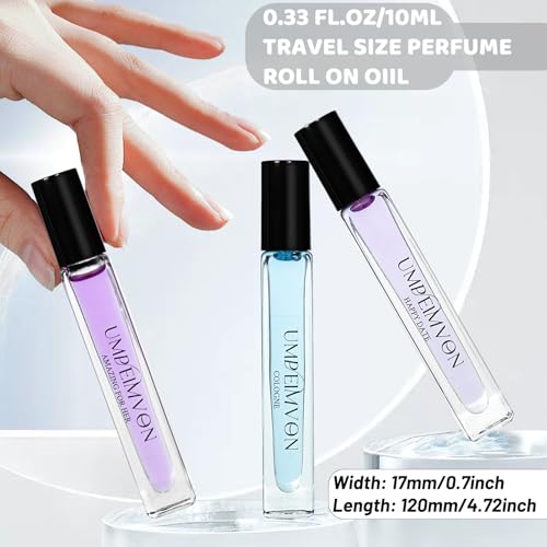 3 Pack Pheromone Perfume Oils for Women, Long Lasting Roll On - Product Imagery