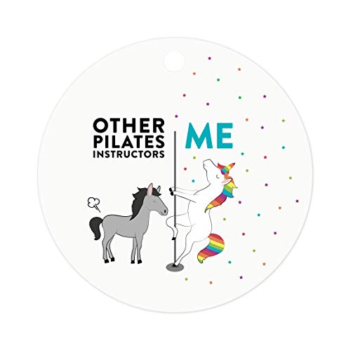 Funny Round Metal White Elephant Christmas Ornament Gag Gift, - Product Imagery