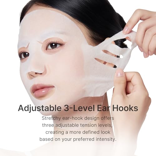 medicube PDRN Pink Tension Up Sheet Mask - 3-Step Contouring Mask - Product Imagery