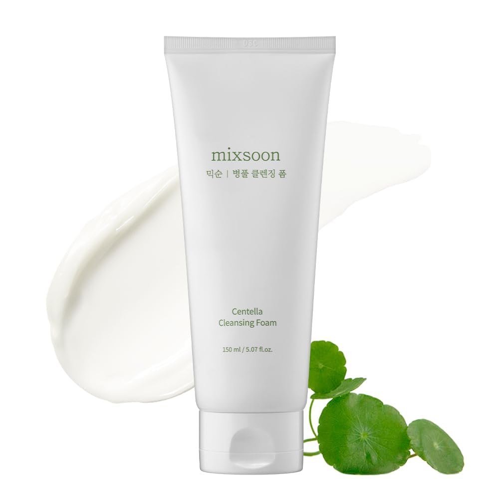 mixsoon Centella Cleansing Foam Face Wash with Cica, Low pH - Product Imagery