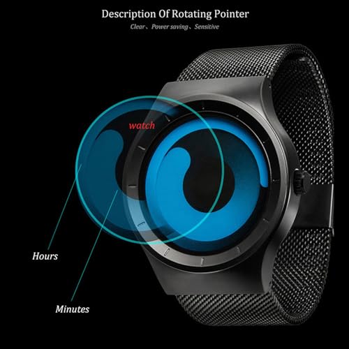 Unqiue Unisex Eddies Concept Aurora Watch Round Dial Analog - Product Imagery