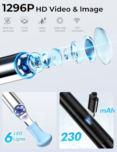 Ear Wax Removal Tool Camera - 2 in 1 Earwax Remover with Nose - Product Imagery