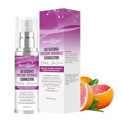 DERMAXGEN 60 Second Instant Wrinkle Corrector Pure Organic + Peptide Complex, - DERMAXGEN Official Product View 1