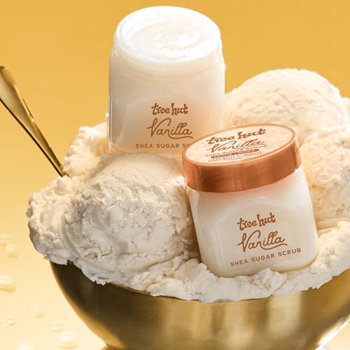 Tree Hut Mini Vanilla Body Scrub, Travel Size Sugar Scrub, 3.4 Oz - Product Imagery
