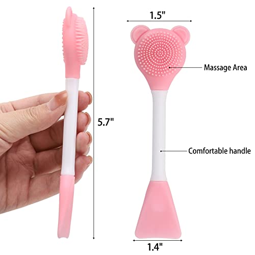 Tbestmax Manual Facial Brush Skin Cleansing Cleaner, Silicone - Product Imagery
