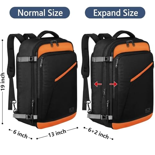 MATEIN Carry on Backpack for Airplane, Expandable Travel Bag for - Product Imagery