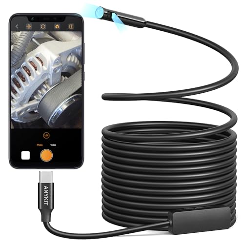 Anykit Dual Lens Endoscope Camera Type C Borescope with 8 - Anykit Official Imagery - 1