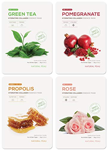 [8 Variety Packs] Hydrating Collagen Essence Face Mask (28 g / - Product Imagery