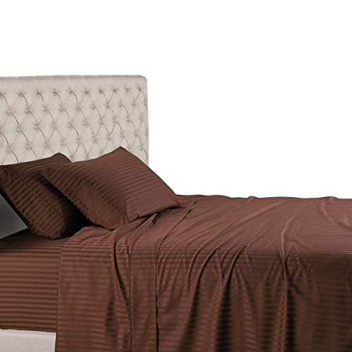 Royal Hotel Twin XL Sheets Set, 600 Thread Count Cotton Sateen, - Product Imagery