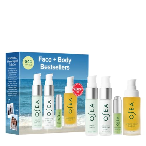 OSEA Face + Body Bestsellers, 4-Piece Skin Care Travel-friendly Set - OSEA Official Product View 1